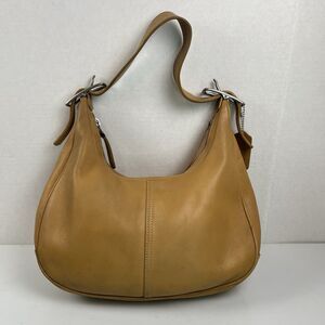 Vintage COACH Tan Legacy West Small Zoe Hobo 9342 Shoulder Bag Leather